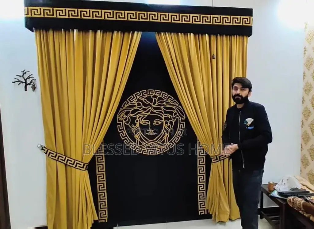 Sophisticated Gold Luxury Curtain