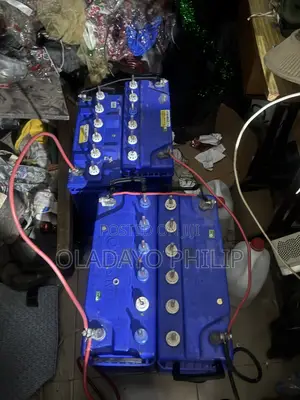 Four (4) 12v Wet Cell Inverter Battery