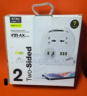 Vbt-ax 7 Socket Power +6 6 Usb Ports -a19u 2 Sided