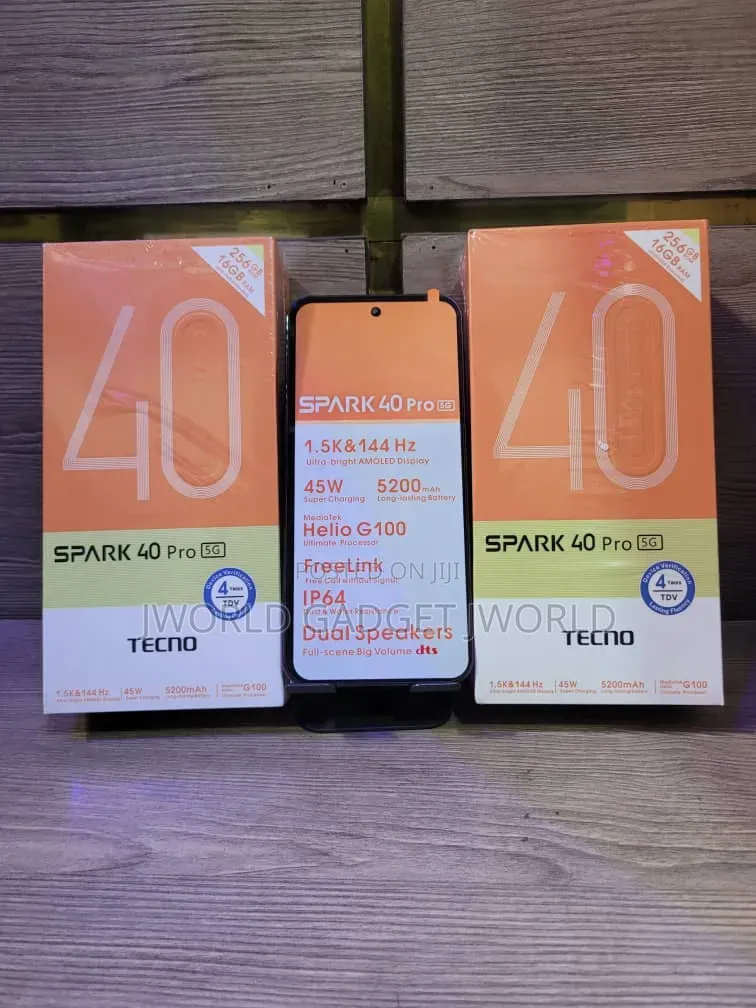 New Tecno Spark 40 Pro 256 GB