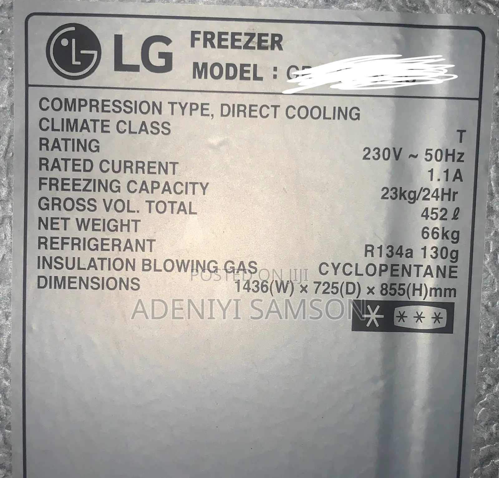 Lg Freezer