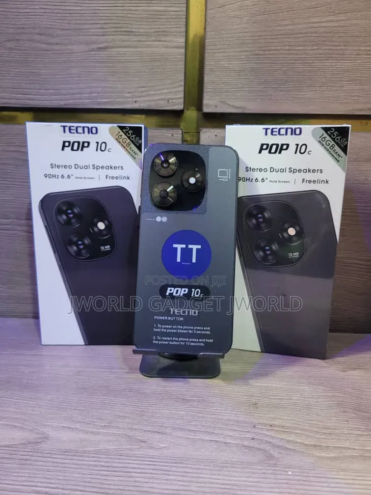 New Tecno Pop 10C 128 GB Black
