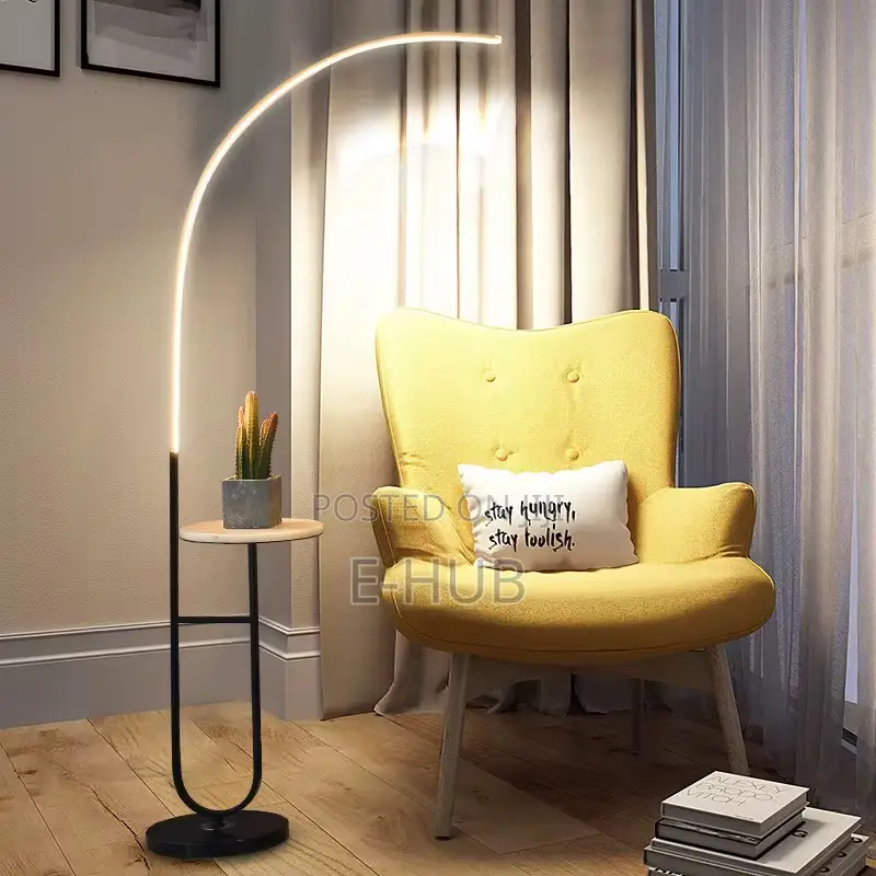 Led Standing Lamp With Table