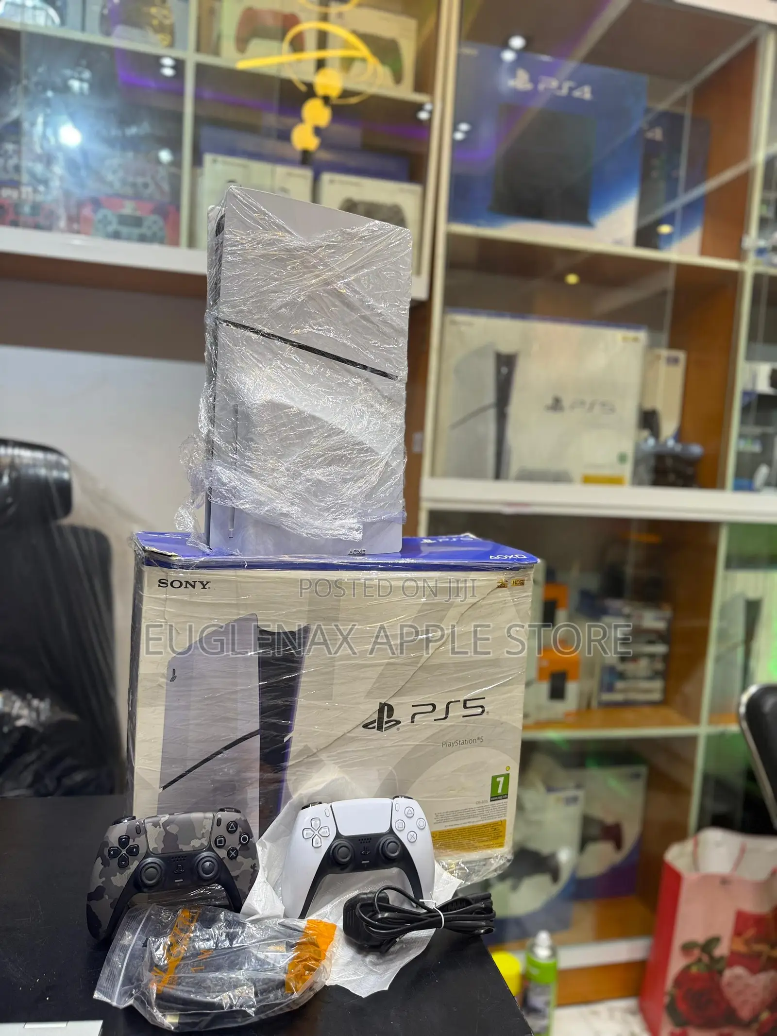 Open Box Sony Playstation 5 Slim With Two Controllers and Games