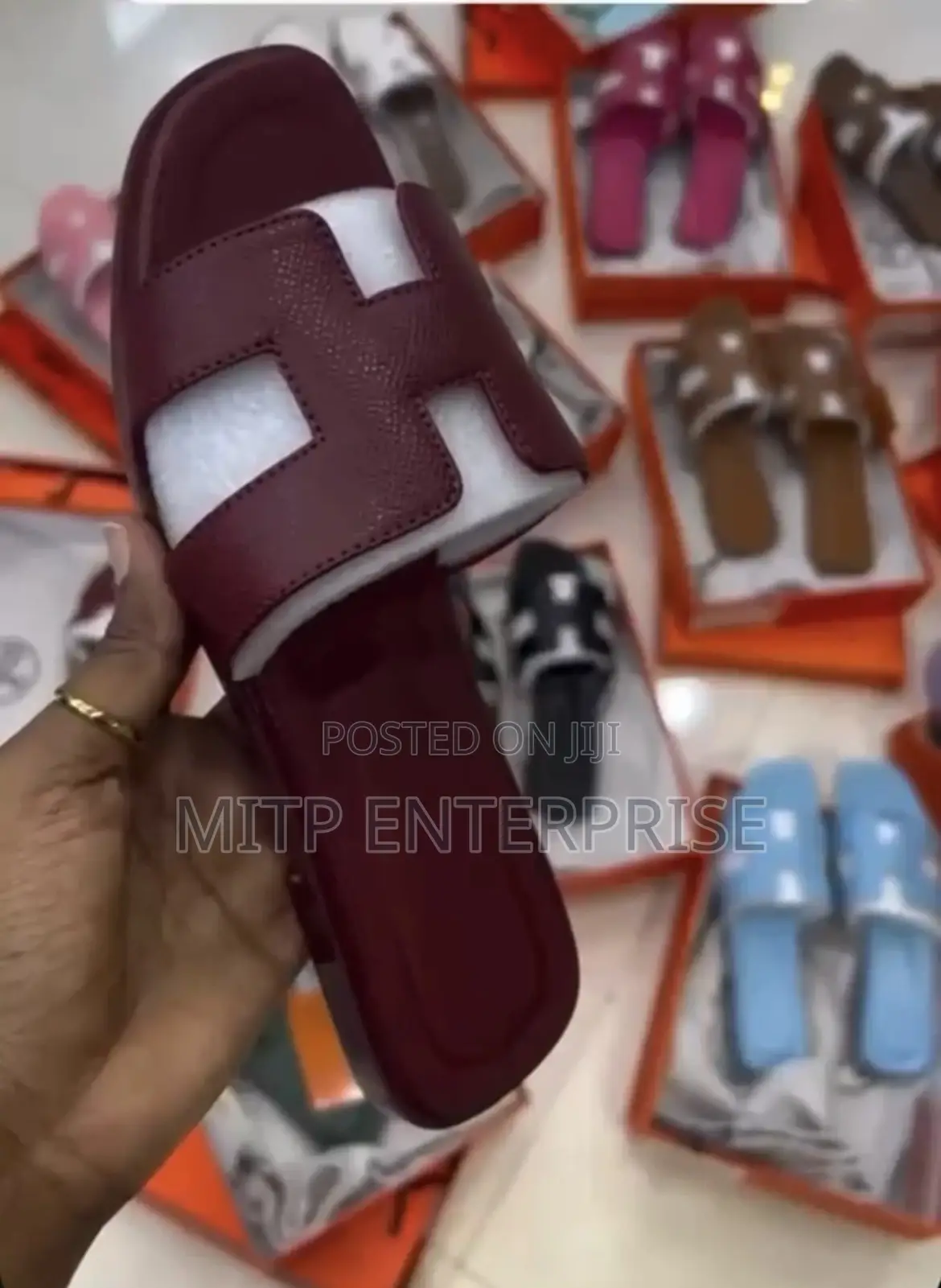 Hermes Oran Slippers