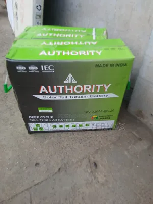 Authority Tall Tubular Battery 12v220ah