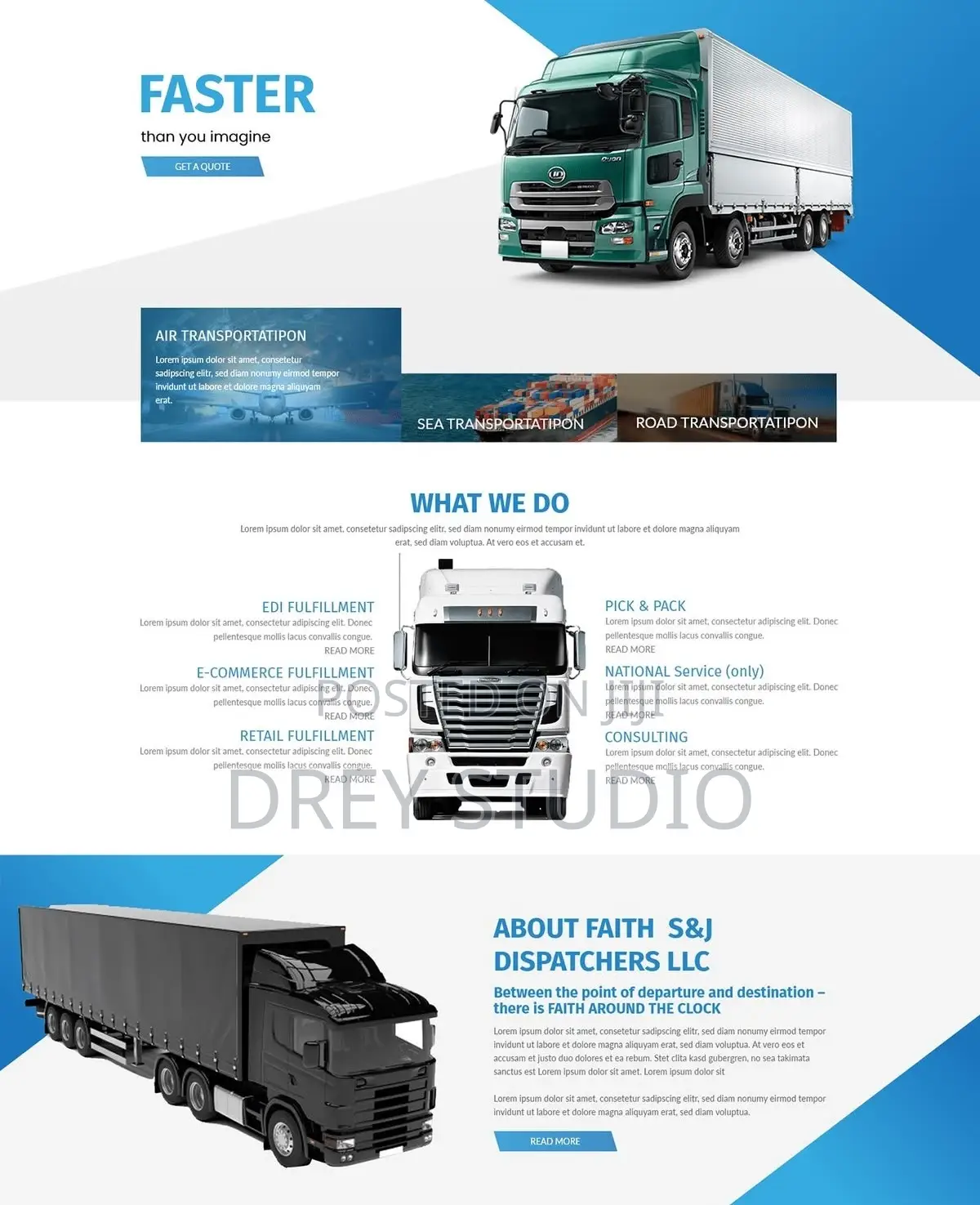 Logistics and Carrier Company Website