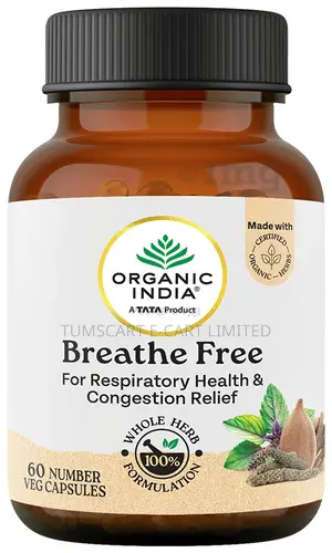 Organic India Breathe Free – Natural Lung Respiratory Comfort