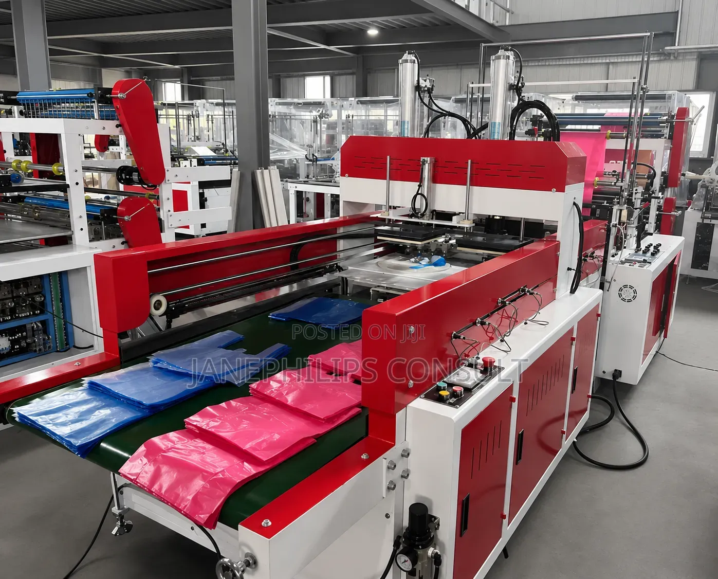 Industrial Full Automatic Nylon Bag Making With Punching.