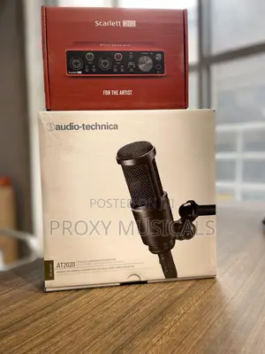 Scarlett 2i2 Soundcard and Audio Technica At2020 Mic