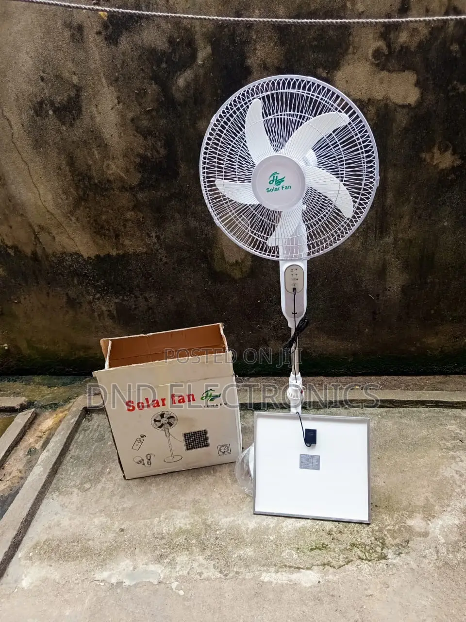 Solar 16inches Standing Fans Dc