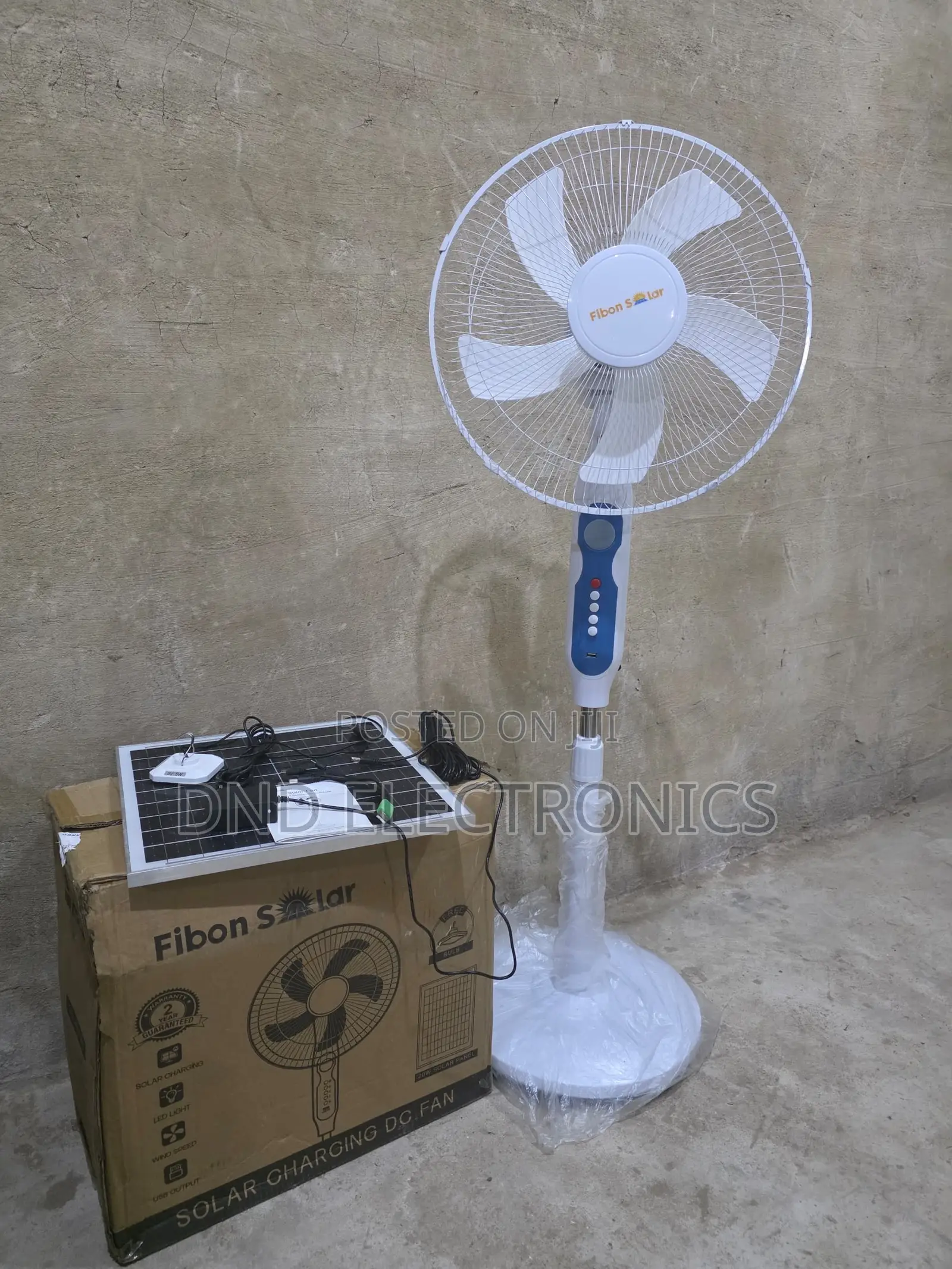 Solar 16inches Standing Fans Dc