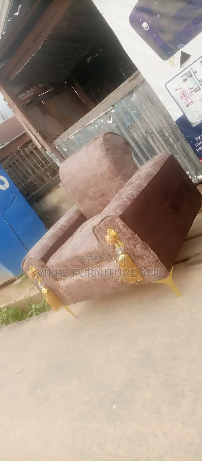 L Shaped Leather Seat