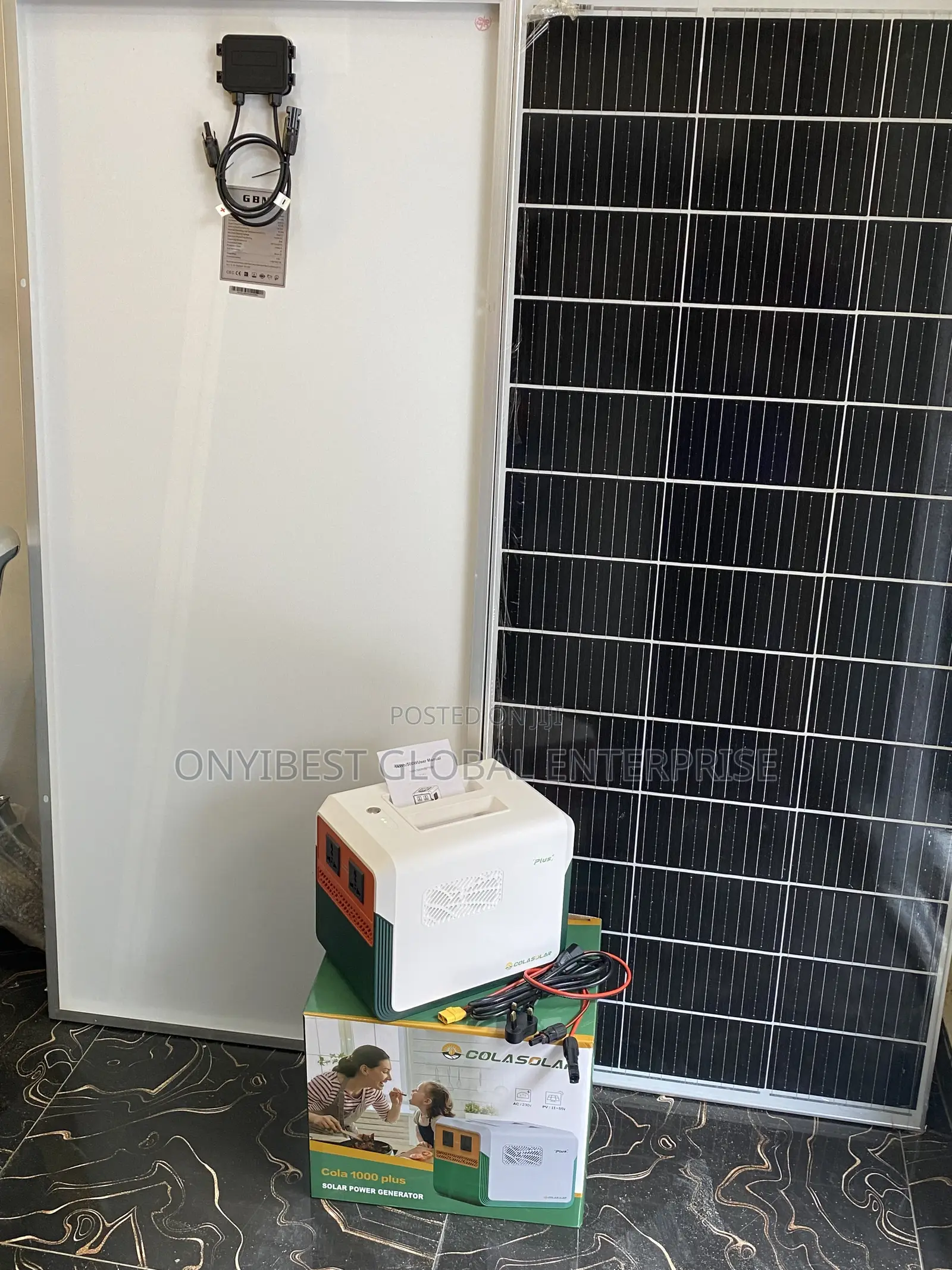 Colasolar 1000 Plus Solar Power Generator With High Efficiency Panel