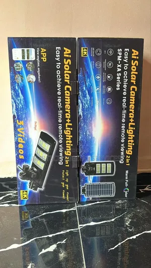 5g Three Lens PTZ Solar Camera + Lightning