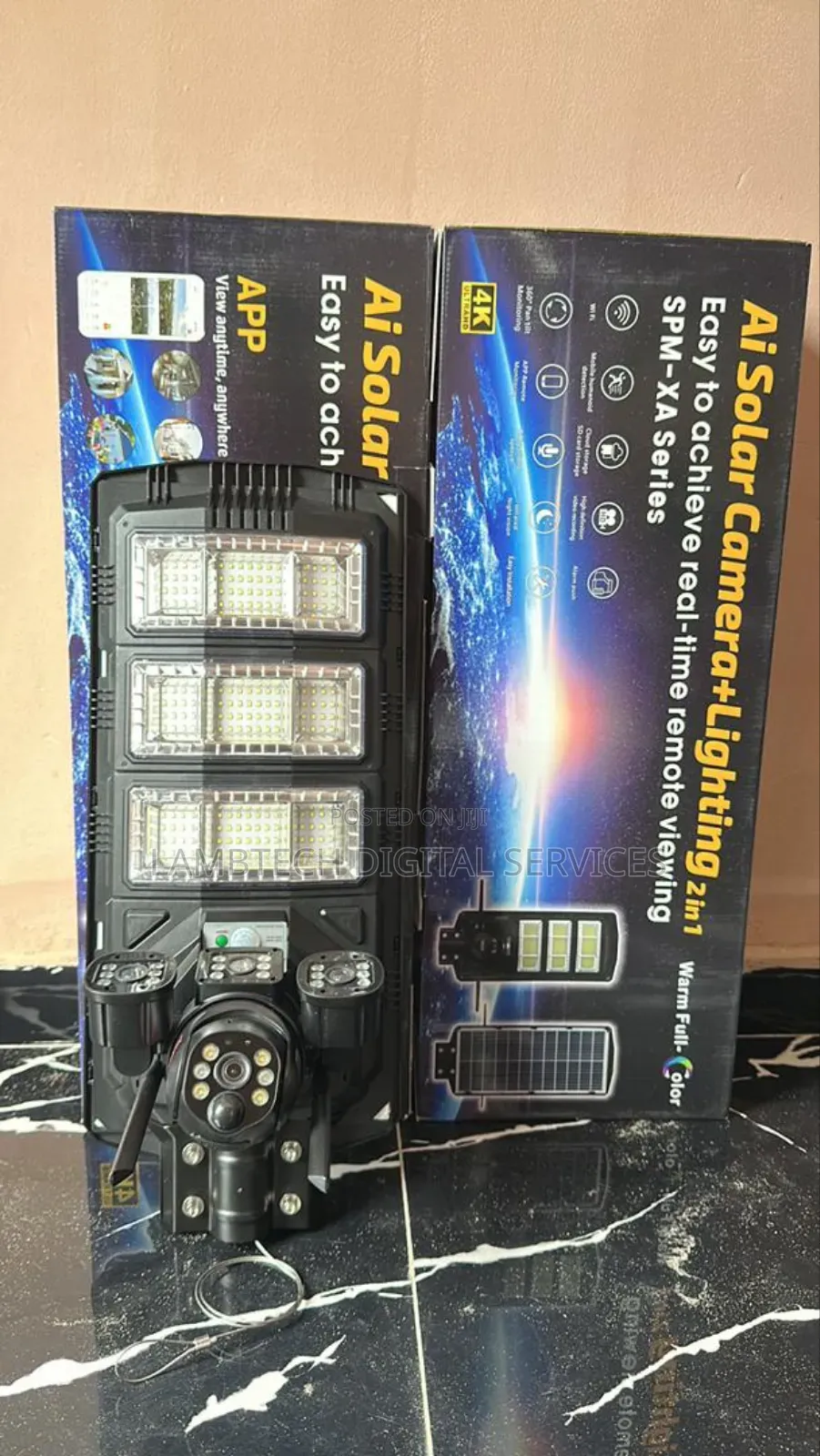 5g Ai Solar Camera + Lighting 2-in-1 System