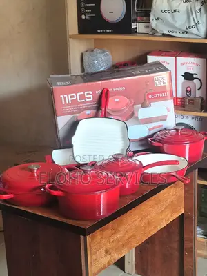11 PCS Ucclife Premium Cast Iron Pots Set
