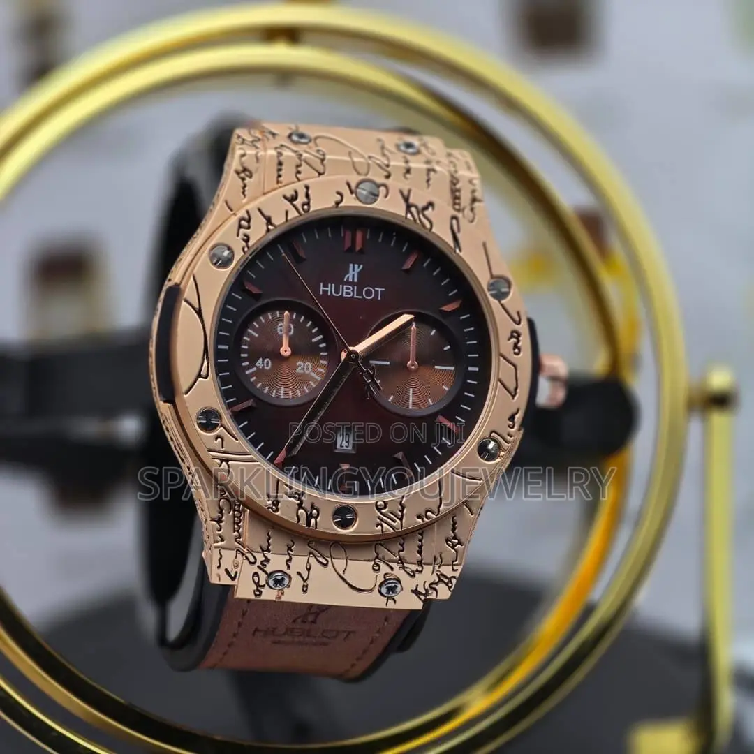 Signatures Crested Hublot Watch for Men
