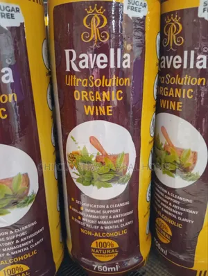The Healing Wine. Ravella Ultra Solution Organic Wine