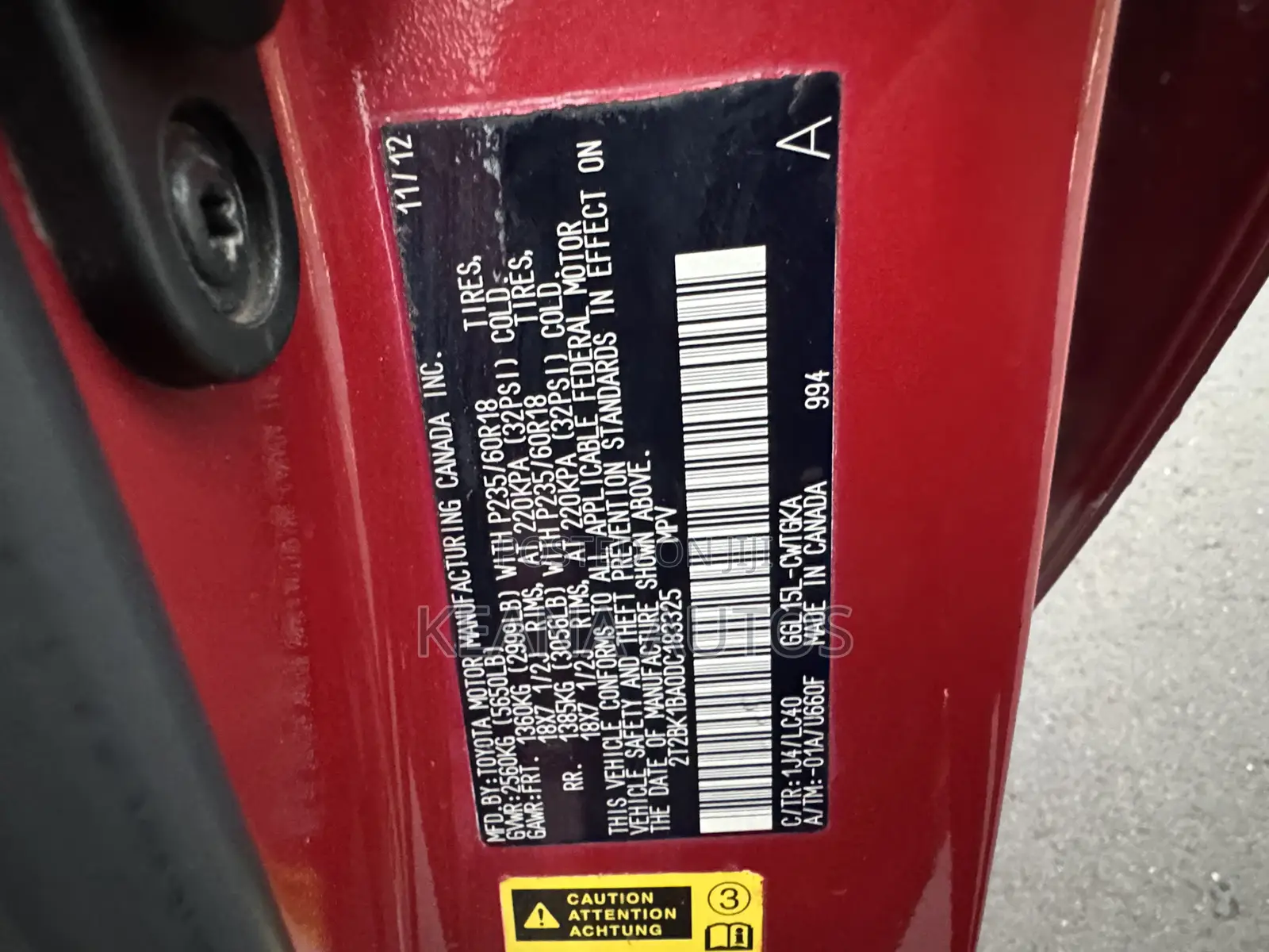 Lexus RX 2013 Red