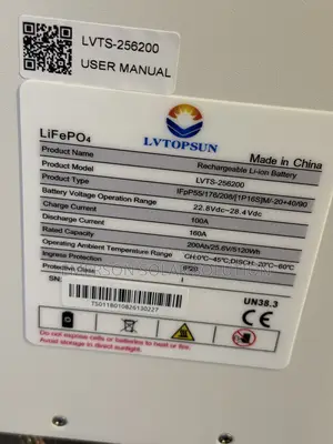 5kwh 24v Lvtopsun Lithium Battery