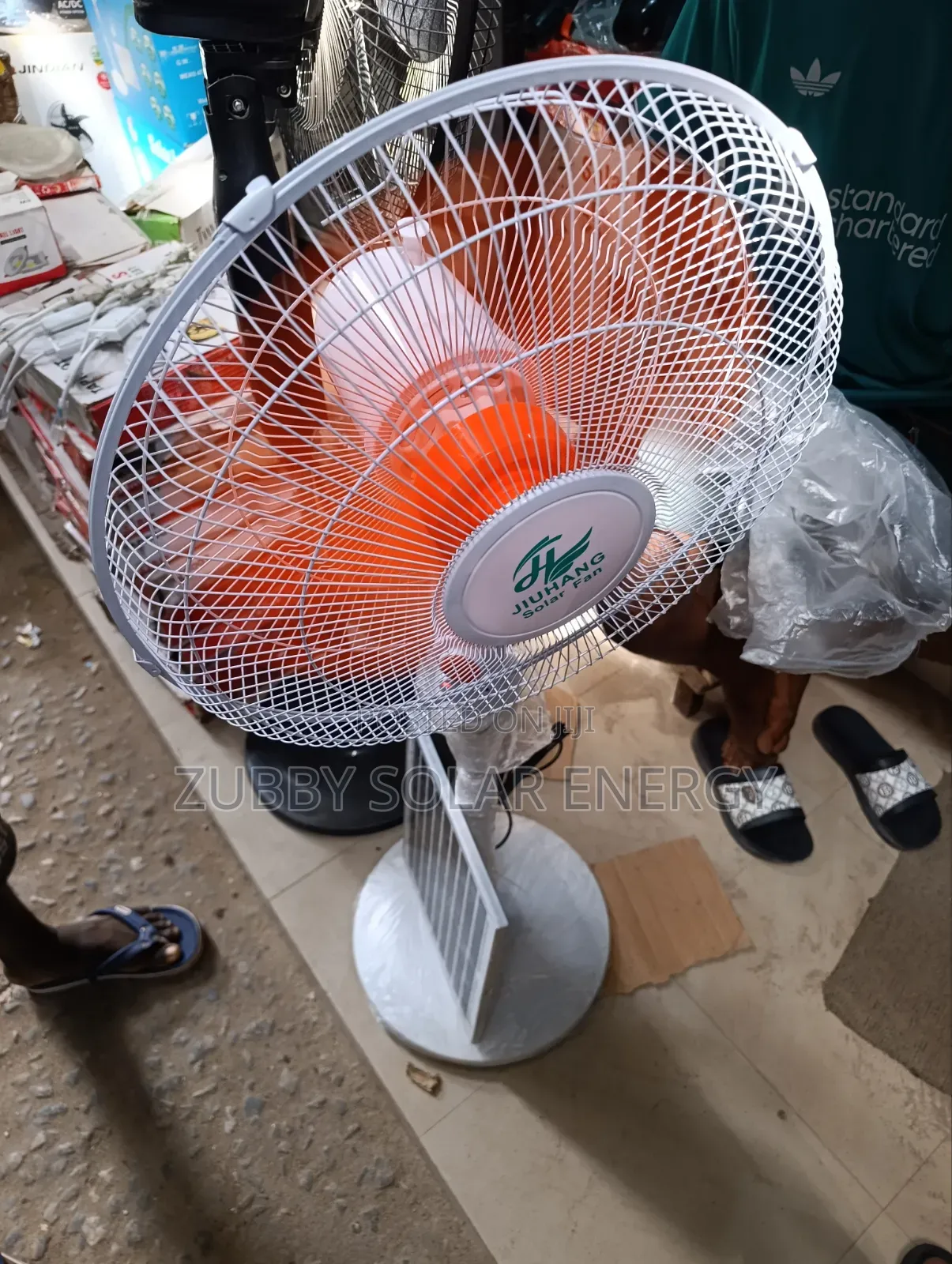 Rechargeable Solar Fan 16inches With Panel