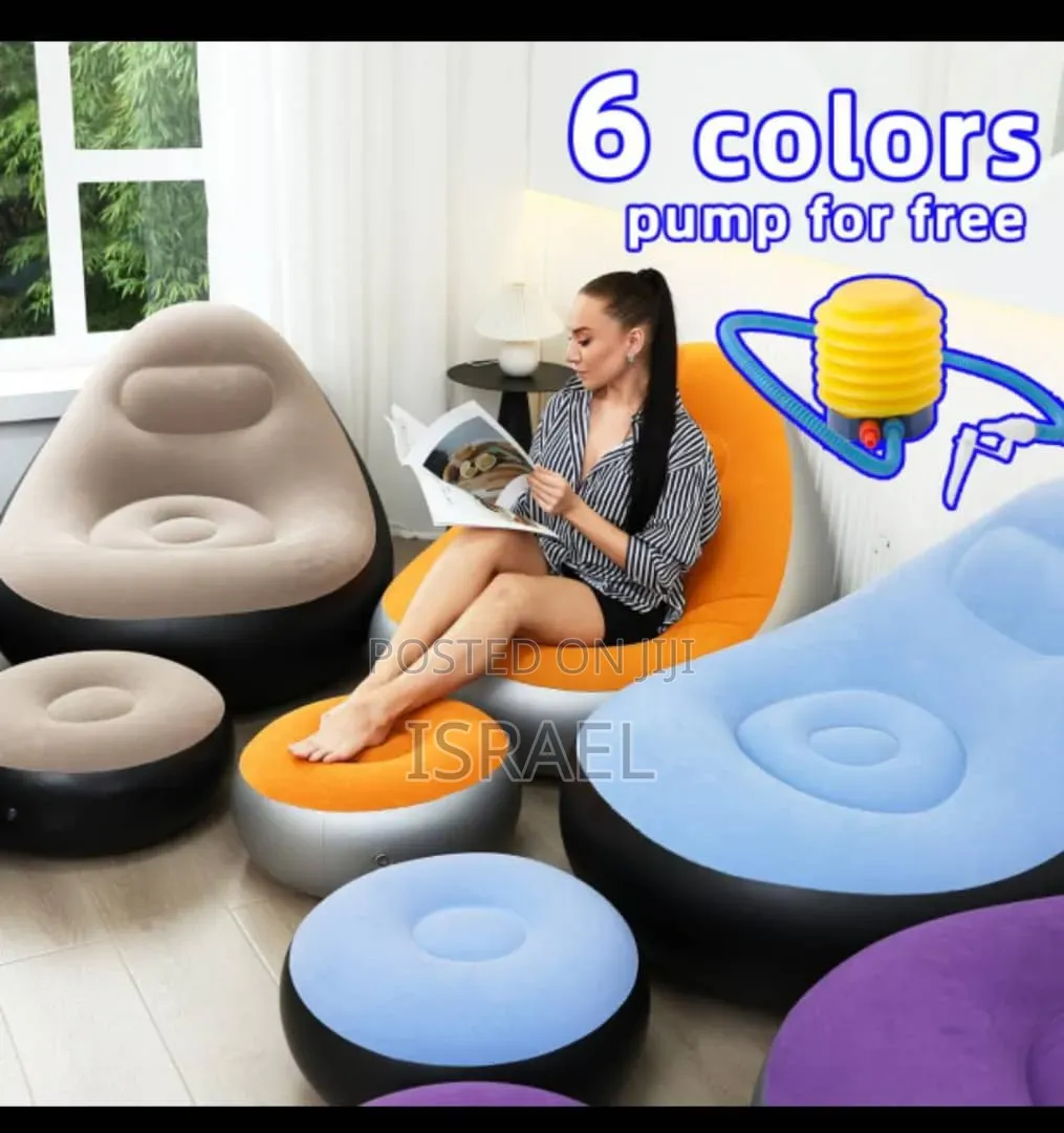 Inflatable Sofa With Stool