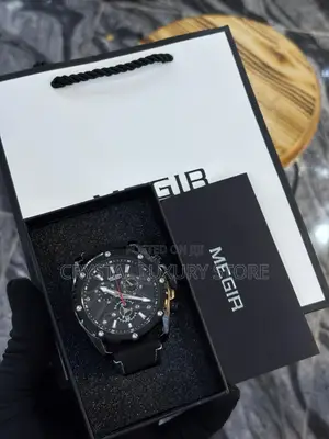 Megir Quality Men Genuine Leather Wristwatch