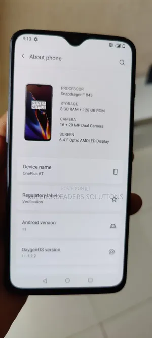OnePlus 6T 128 GB Black
