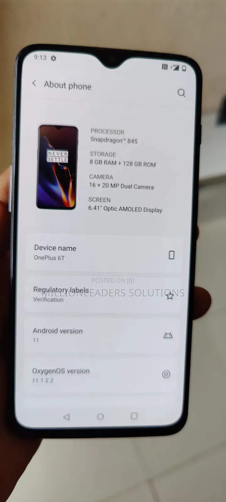 OnePlus 6T 128 GB Black