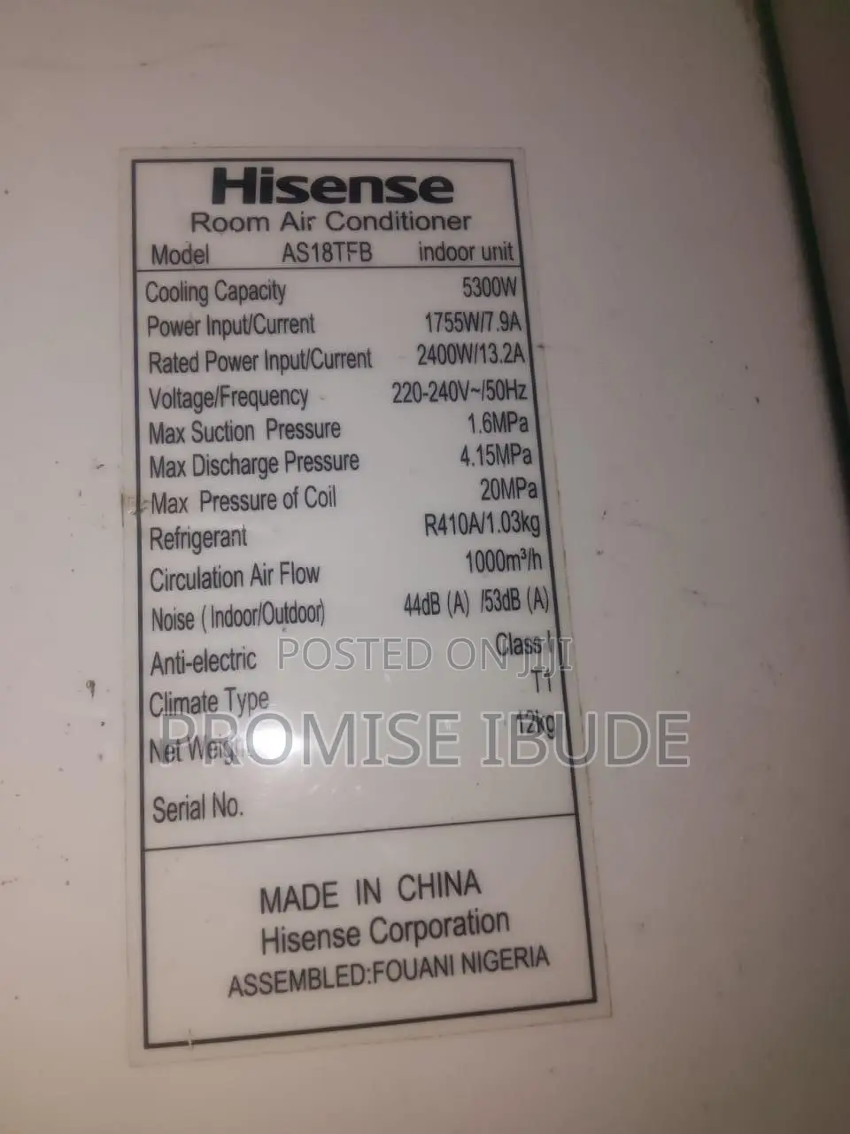 Hisense Split Air Conditioner 2hp Art Black Mirror