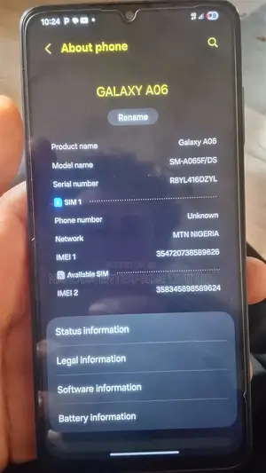 Samsung Galaxy A06 128 GB Gold
