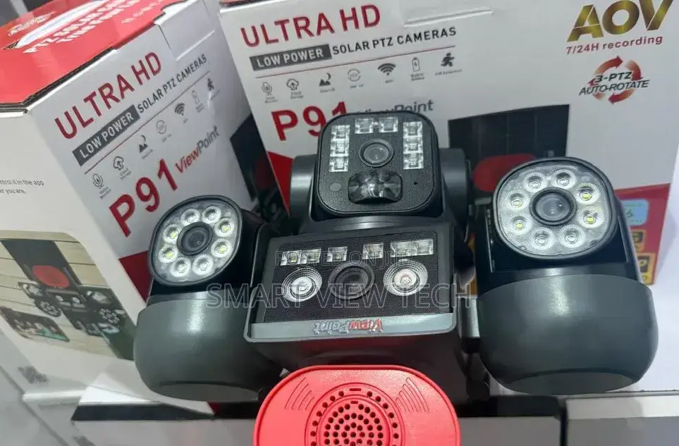 4-Lens Ai Solar CCTV Camera – 4g Wireless Security Camera With Solar