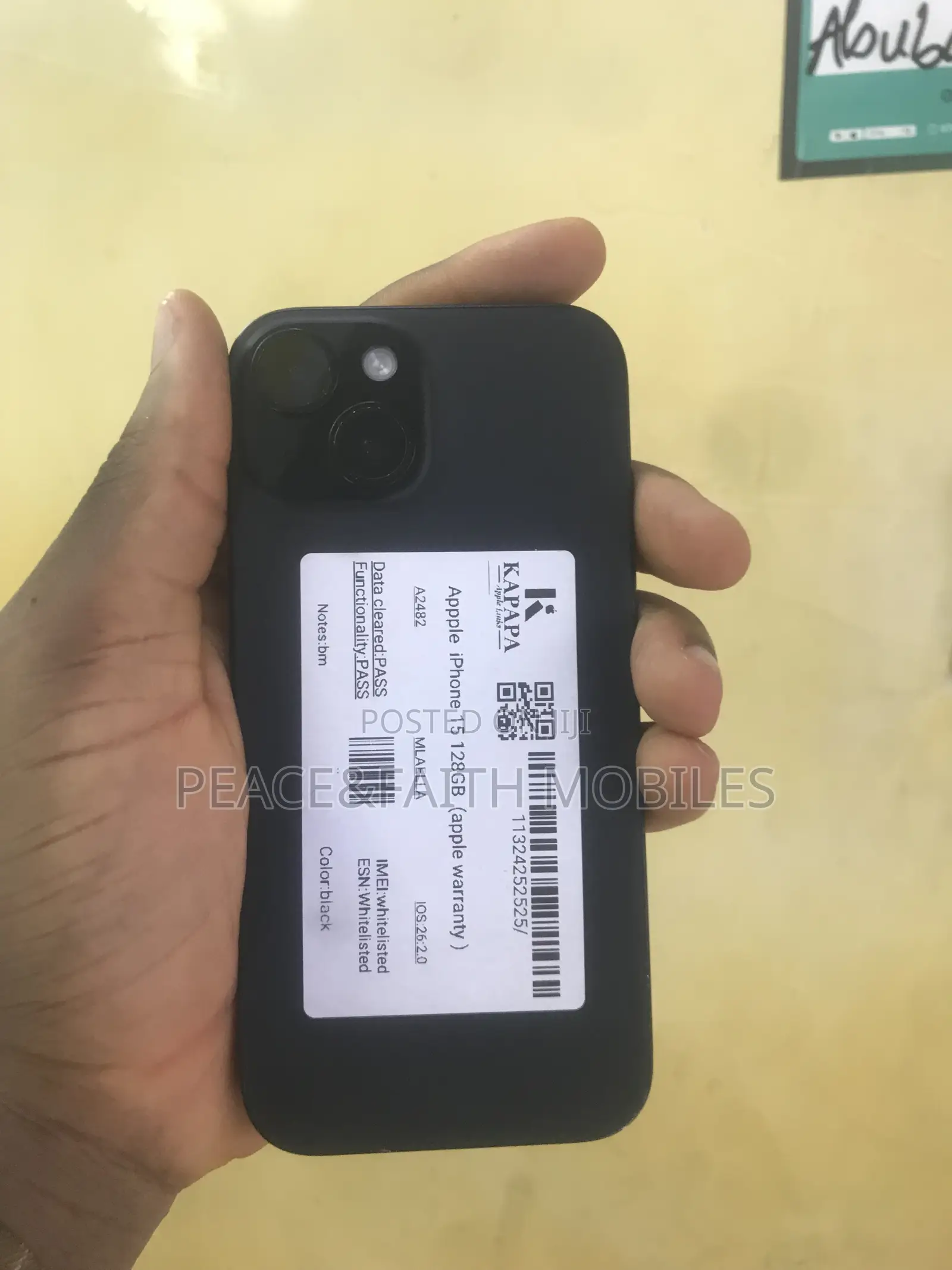 Apple iPhone 15 128 GB Black