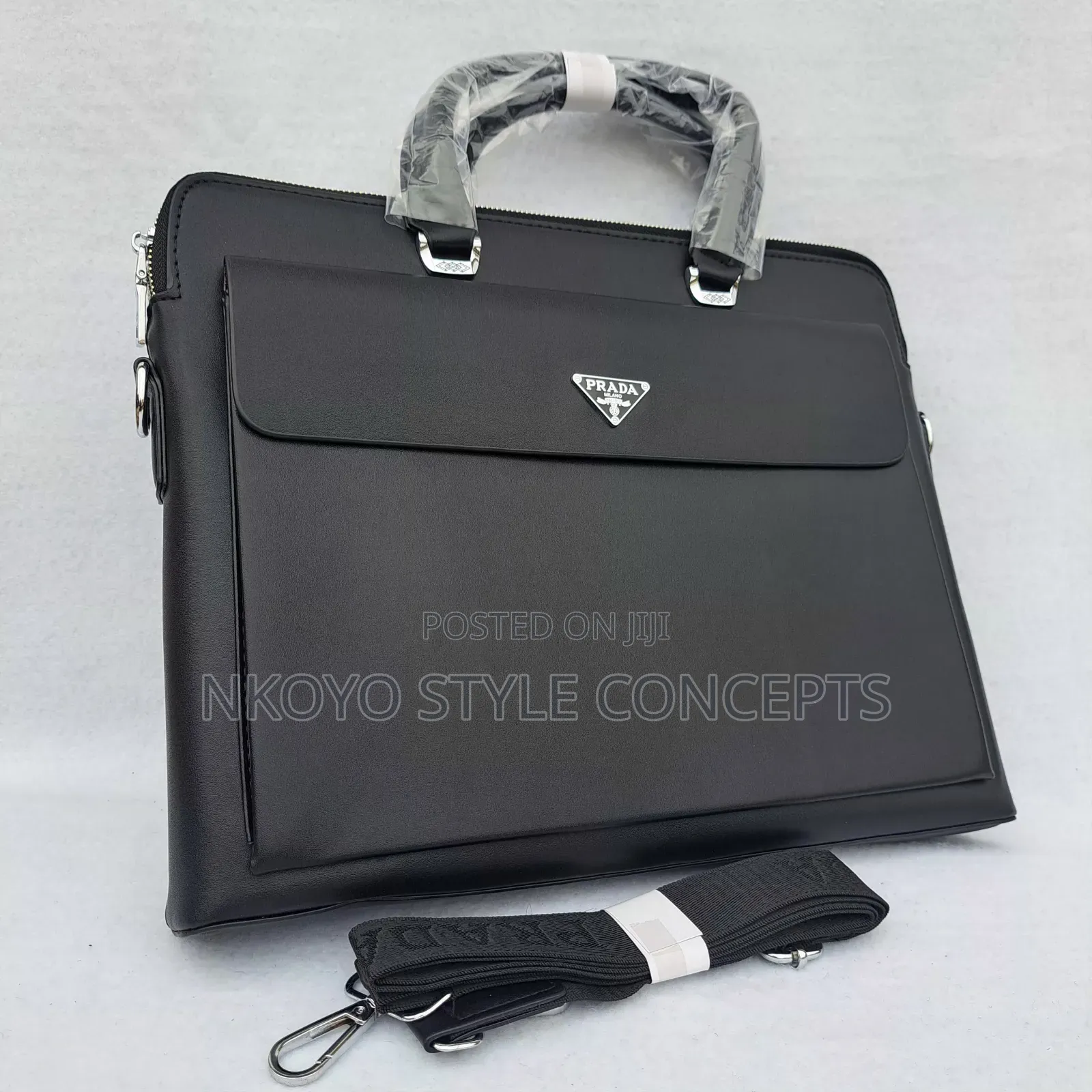 Black Prada Briefcase/Laptop Bag.