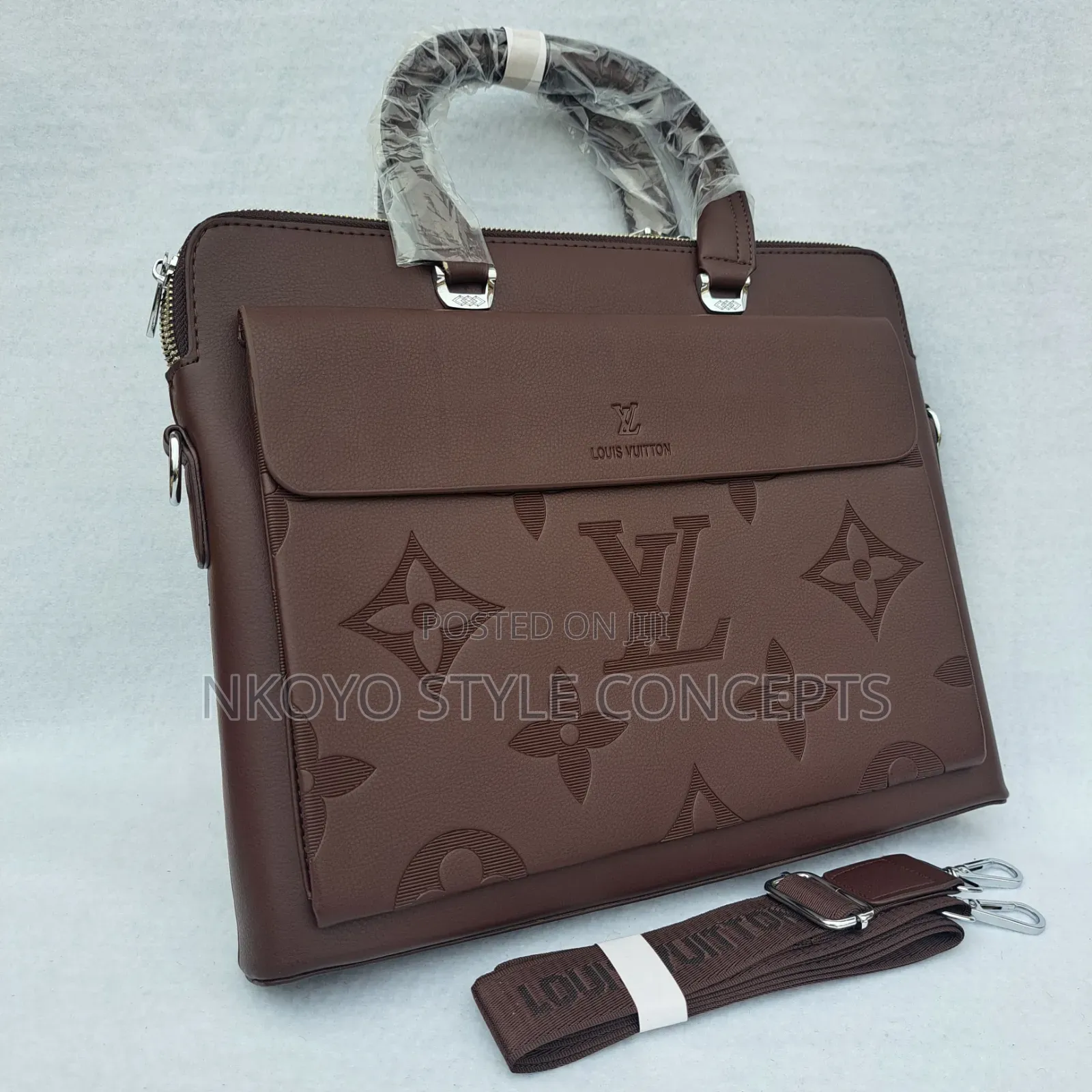 Brown Louis Vuitton Briefcase / Laptop Bag.