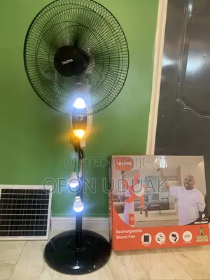 Solar Fan With Mosquito Repellant and Two Bulbs With Charging Point.