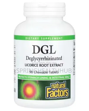 Deglycyrrhizinated Licorice Root) | Non-Gmo, DGL 90 Chewable Tablets