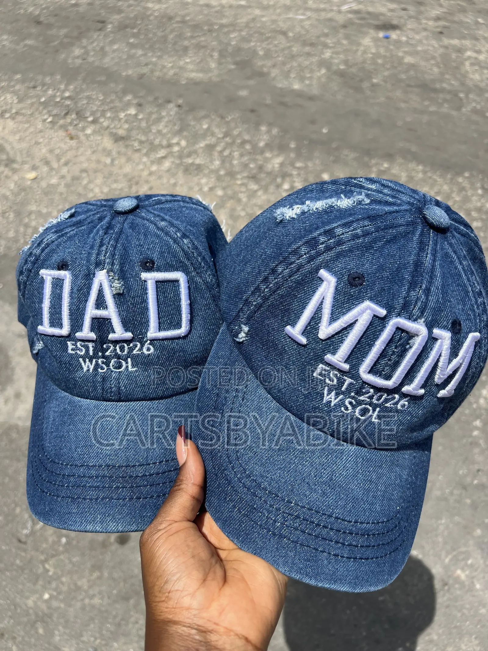 3d Monogrammed Distress Cap