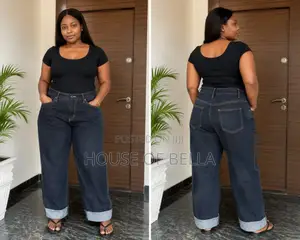 Quality Ladies Denim Jean Flapped Baggy