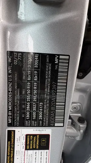 Mercedes-Benz M Class ML 350 4x2 2013 Silver