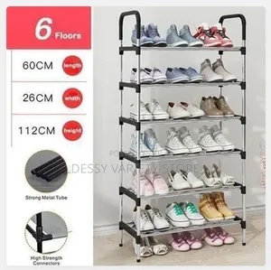 6 Layers Shoe Racks Stackable Assembly Shoe Organizer