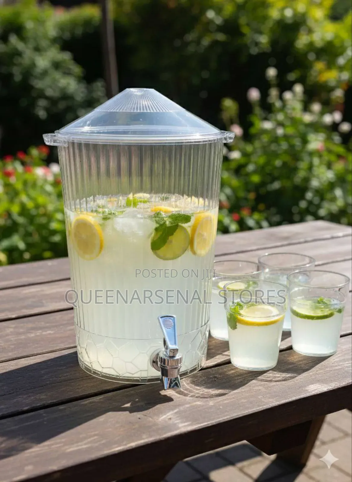 Acryclic Wine Dispenser With 4 Cups