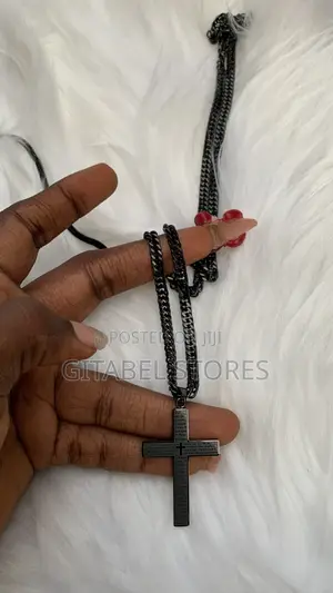 Black Non-Tarnish Unisex Necklace