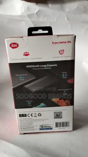 Itel 40000mah Power Bank