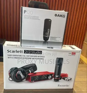 Scarlett 2i2 Studio Bundle Akg P120 Studio Mic