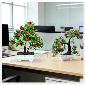 Eifess Artificial Potted Flowers Room Decorative Flowers (2 Pieces)