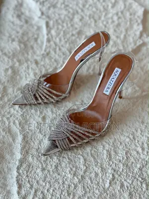 Aquazzura Silver Sandals Available In Size 38 42 Comes With Box