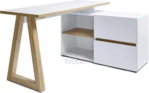 Jahnke Stanberg 2 Drawer L-Shape Corner Desk + 2 Storage Compartments