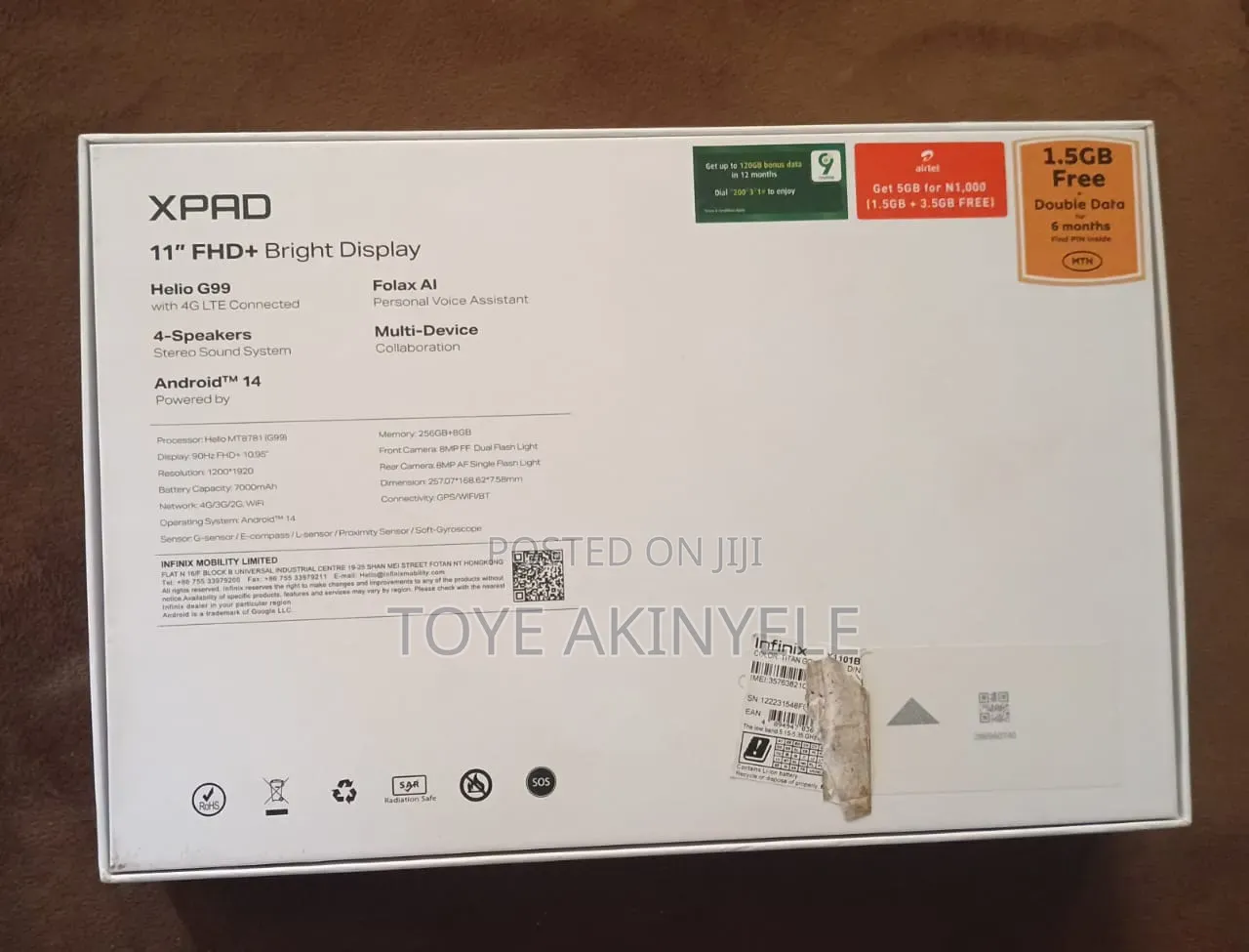 Infinix Xpad 20 256 GB Gray